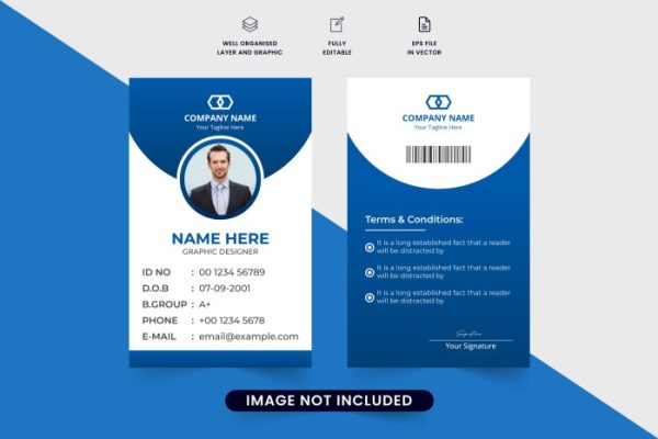 Contoh desain id card perusahaan