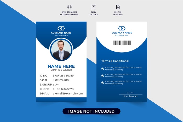 Contoh desain id card perusahaan