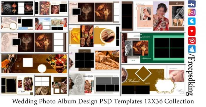 Album wedding templates collection 2021 pack