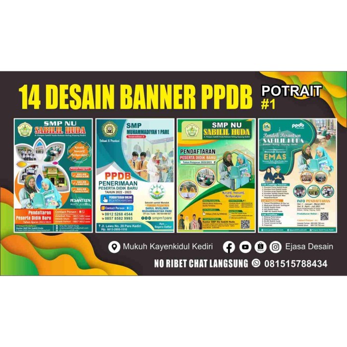 Contoh desain banner ppdb