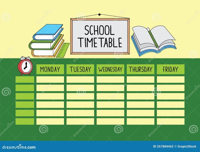 Contoh desain jadwal pelajaran